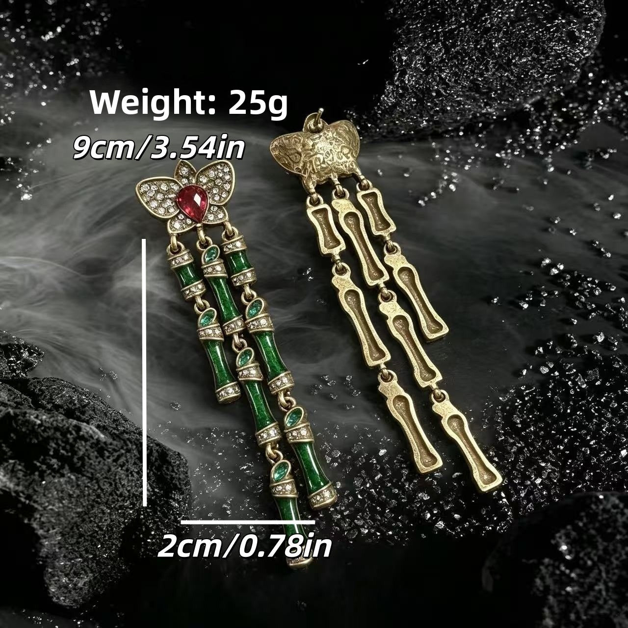 Butterfly Tassel Earrings For Unisex Featuring Zinc Alloy Material And 925 Sterling Silver Stud Posts In Silver