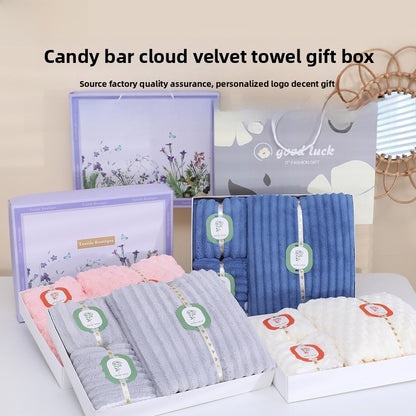 Towels And Shower Cap Gift Set, Perfect For Home Textiles And Bathroom Essentials