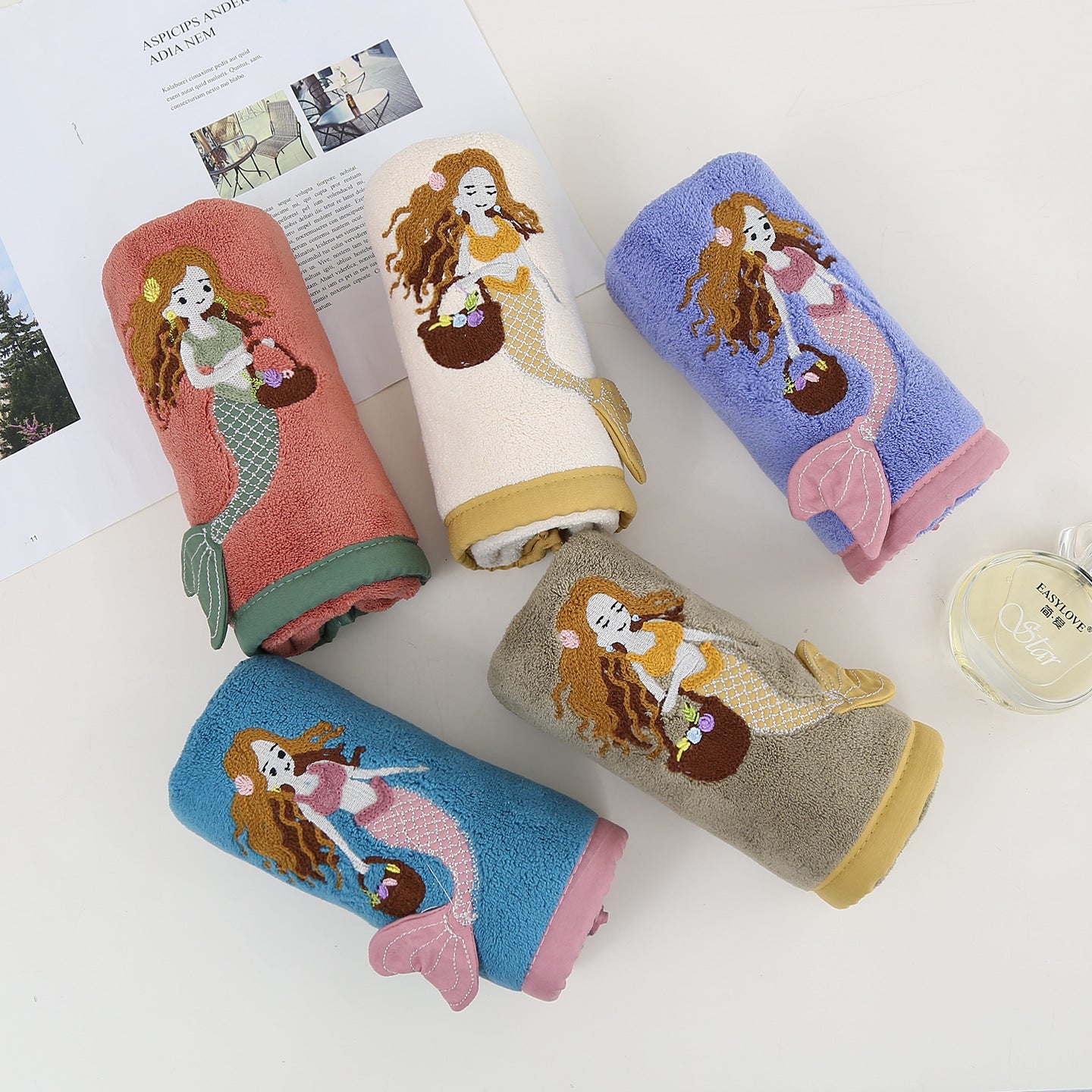 Soft And Absorbent Towels For Everyday Use, Available In Multiple Colors And Sizes