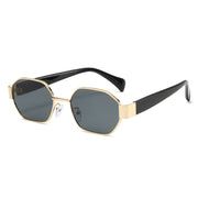 Gold Frame Black and Grey Lens