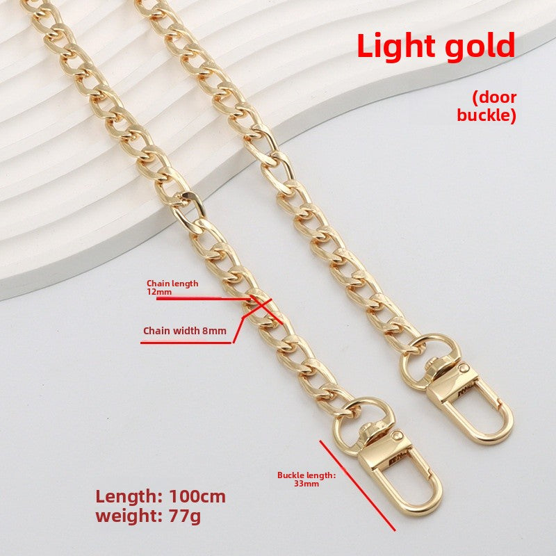 Solid Color Metal Bag Strap In Streetwear Style For Bag Accessories