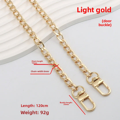 Solid Color Metal Bag Strap In Streetwear Style For Bag Accessories