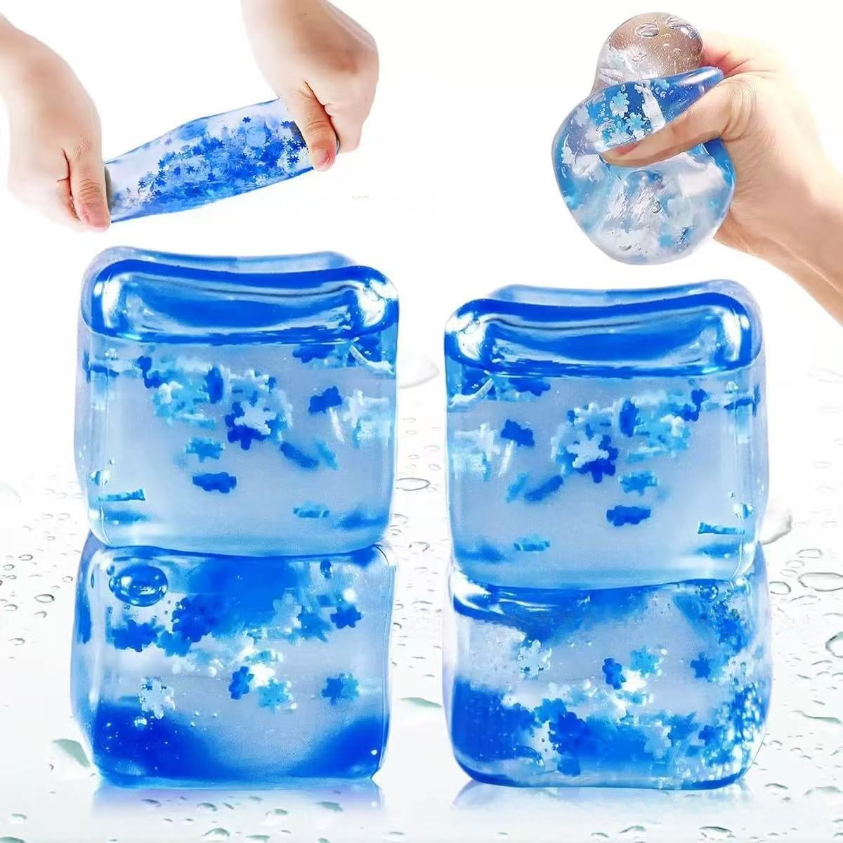 Snowflake Squishy Toy Made Of Soft TPR Material, Transparent Stress Relief Toy For Relaxation