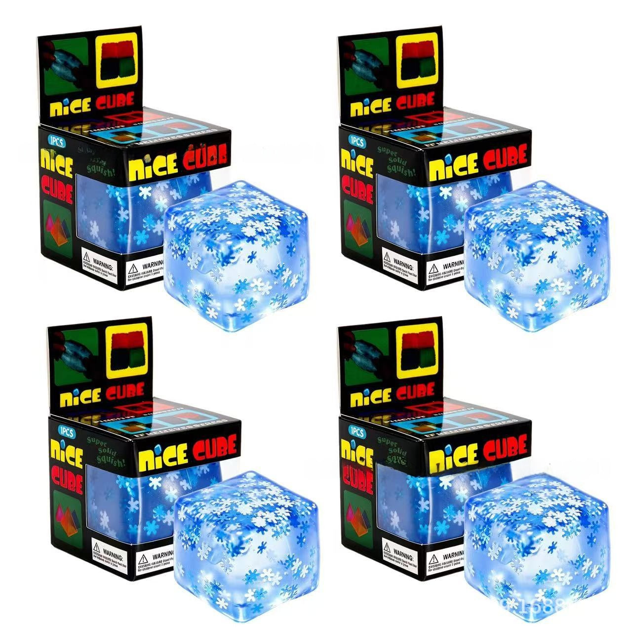 Snowflake Squishy Toy Made Of Soft TPR Material, Transparent Stress Relief Toy For Relaxation