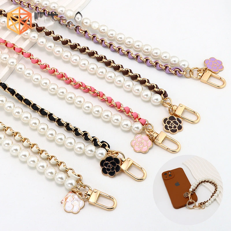 Pearl Bag Strap Made Of Durable Metal For Stylish And Elegant Bag Accessories