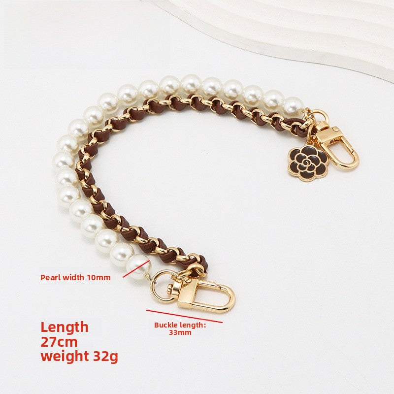 Pearl Bag Strap Made Of Durable Metal For Stylish And Elegant Bag Accessories