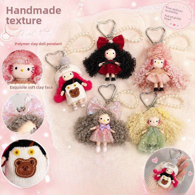 Car Soft Clay Key Chain Bag Charm, Perfect Christmas Gift For Key Chains And Bag Accessories