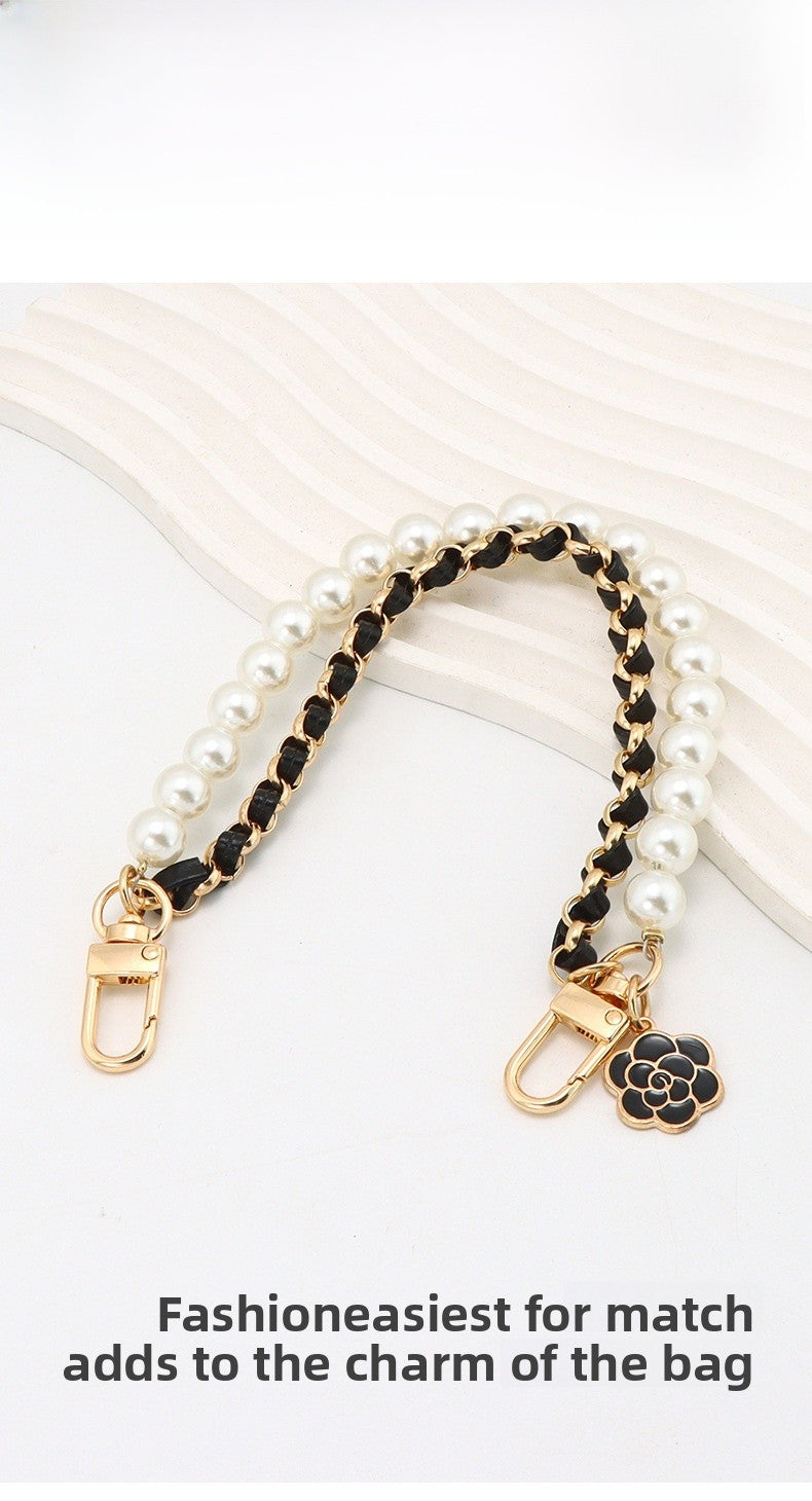 Pearl Bag Strap Made Of Durable Metal For Stylish And Elegant Bag Accessories