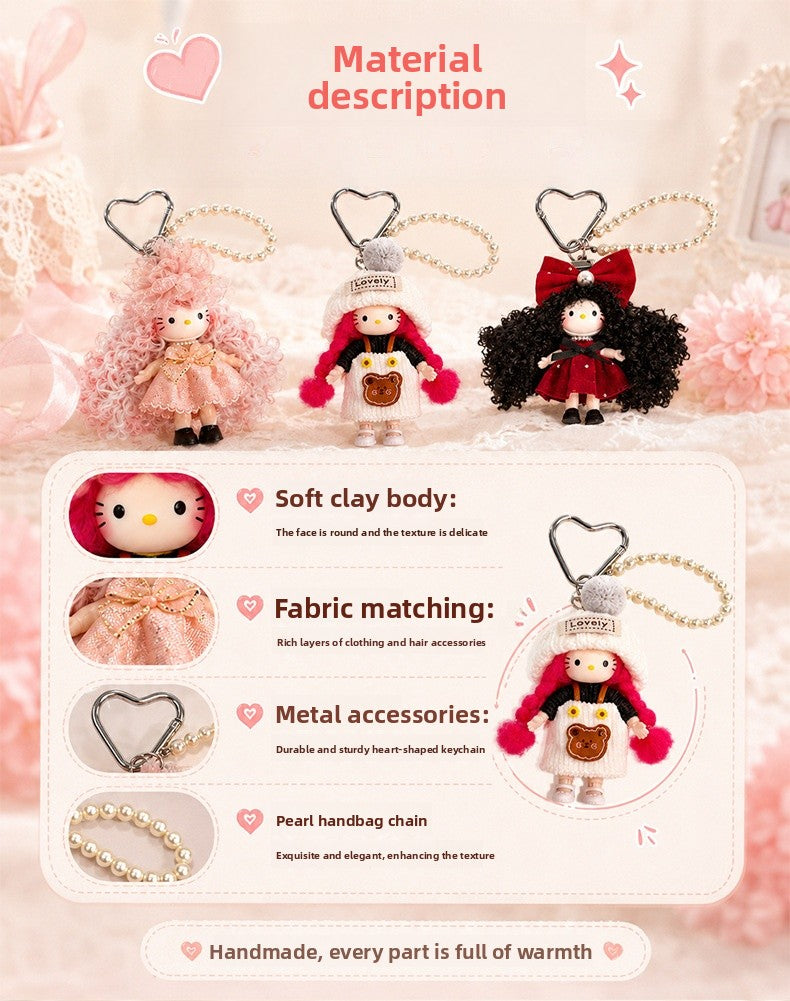 Car Soft Clay Key Chain Bag Charm, Perfect Christmas Gift For Key Chains And Bag Accessories