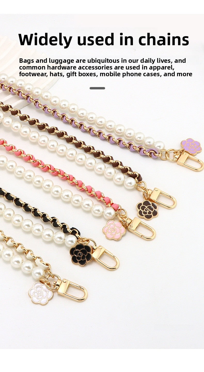Pearl Bag Strap Made Of Durable Metal For Stylish And Elegant Bag Accessories