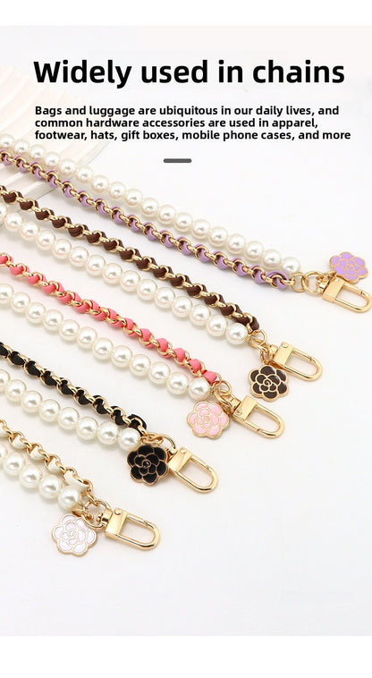 Pearl Bag Strap Made Of Durable Metal For Stylish And Elegant Bag Accessories