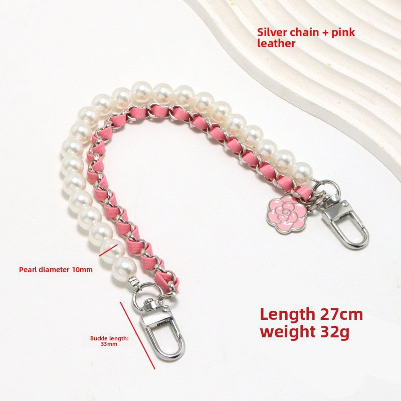 Pearl Bag Strap Made Of Durable Metal For Stylish And Elegant Bag Accessories
