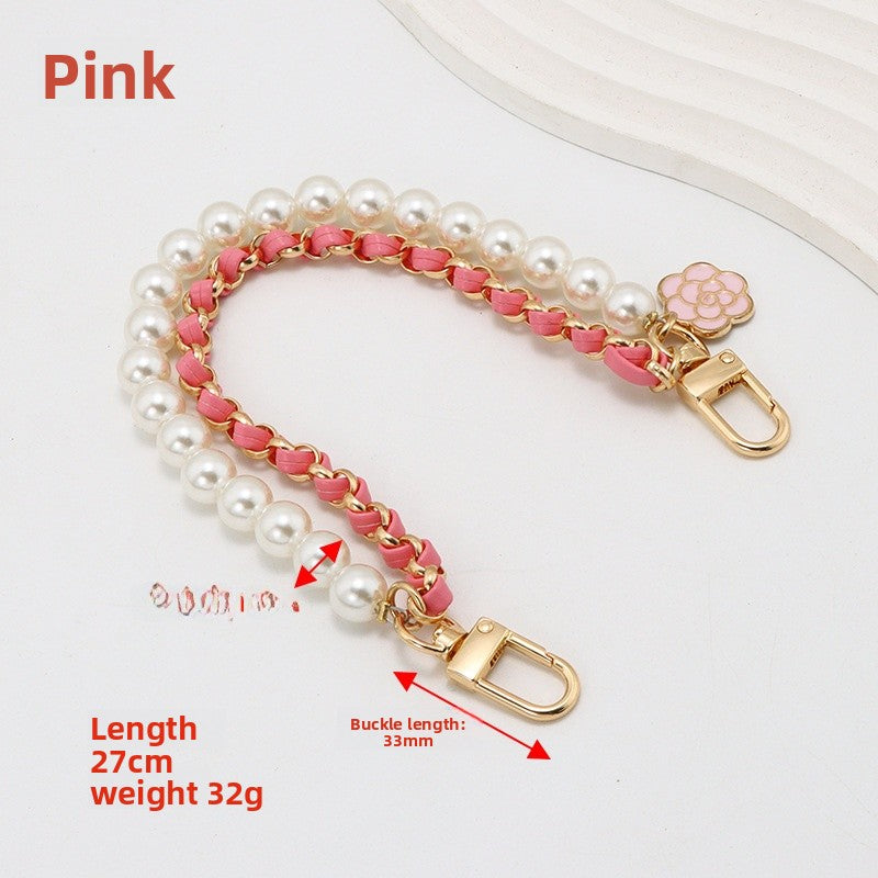 Pearl Bag Strap Made Of Durable Metal For Stylish And Elegant Bag Accessories