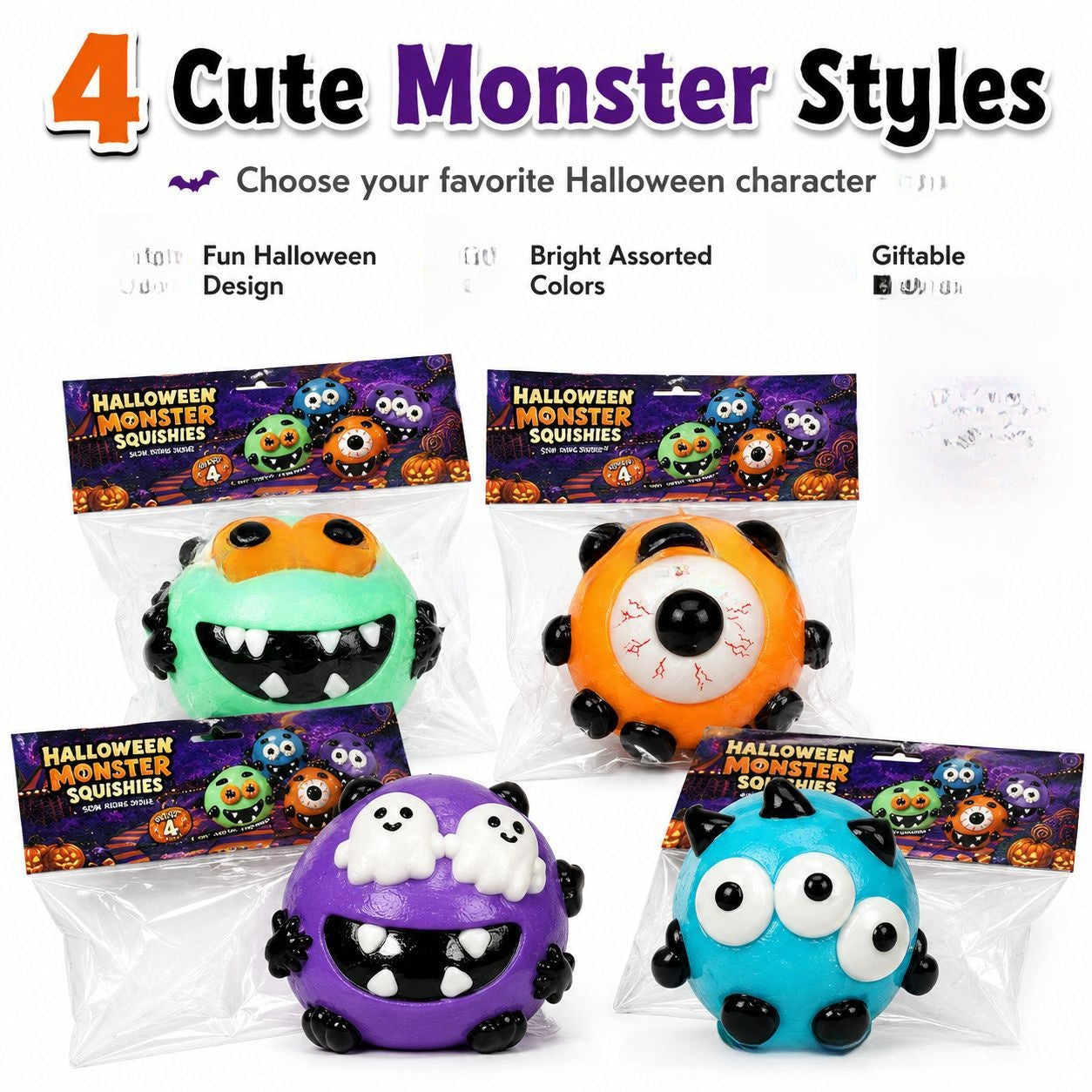 Halloween Dog Fidget Toy In Multicolor, Funny Slow Rebound Toy, 1 PCS Package