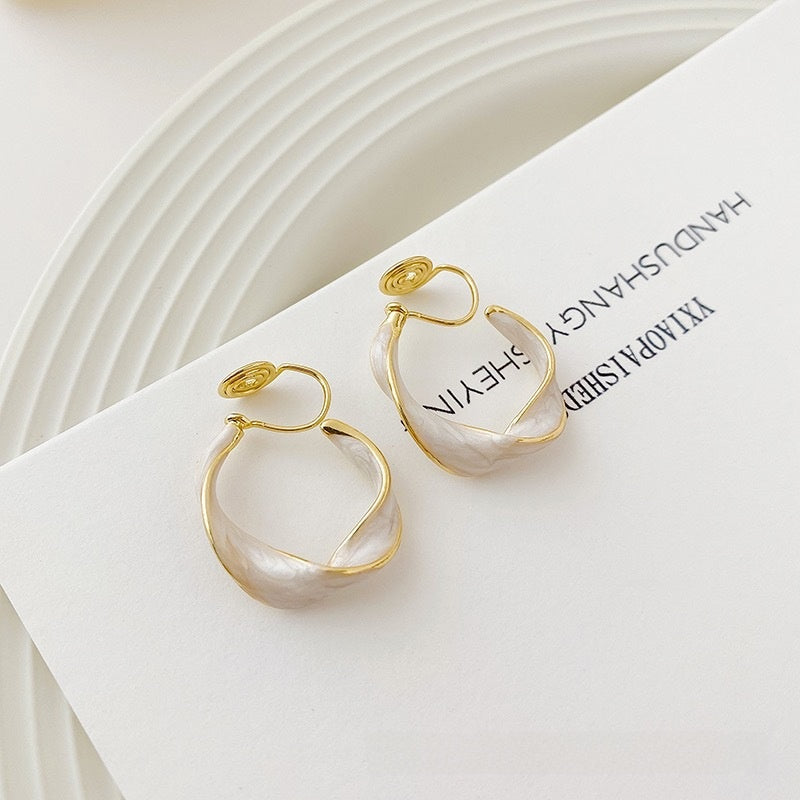 For Unisex Purple Alloy Earrings Featuring Electroplated Craftsmanship With Retro Style Stud Earrings