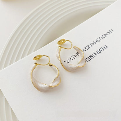 For Unisex Purple Alloy Earrings Featuring Electroplated Craftsmanship With Retro Style Stud Earrings