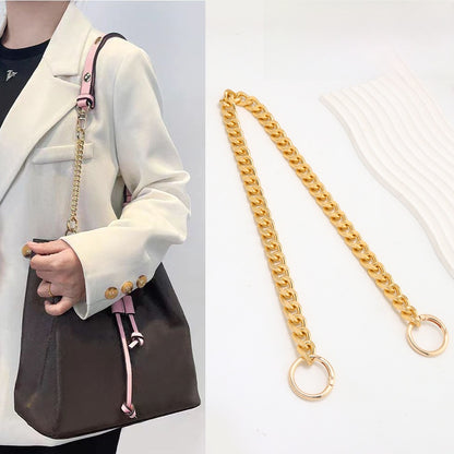 Solid Color Metal Bag Strap With Sweet Style For Elegant And Chic Accessories