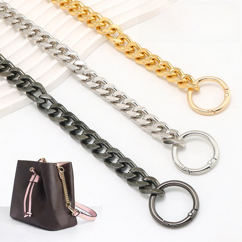 Solid Color Metal Bag Strap With Sweet Style For Elegant And Chic Accessories