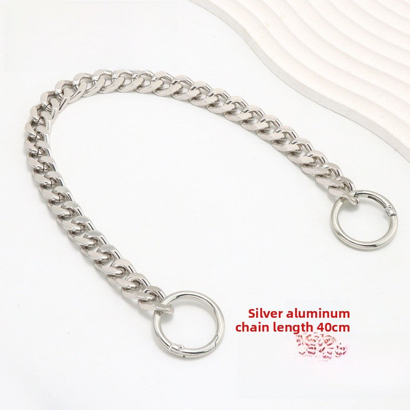 Solid Color Metal Bag Strap With Sweet Style For Elegant And Chic Accessories