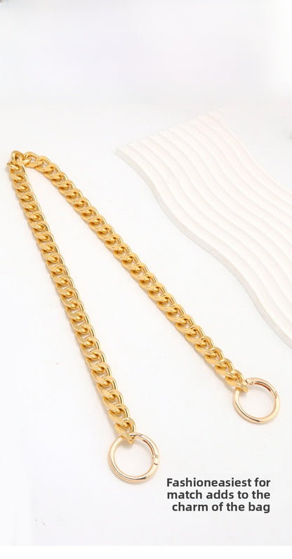 Solid Color Metal Bag Strap With Sweet Style For Elegant And Chic Accessories