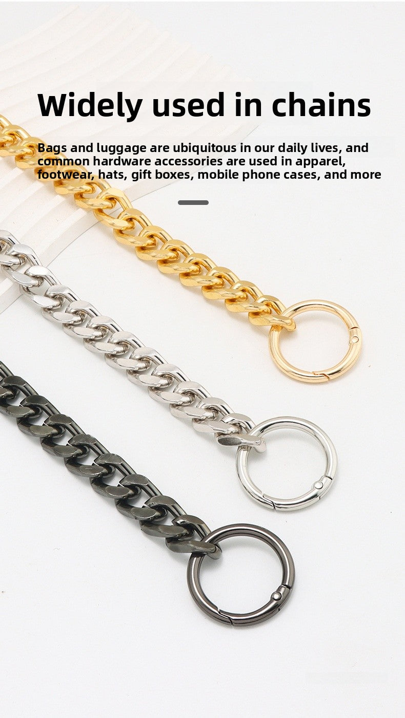 Solid Color Metal Bag Strap With Sweet Style For Elegant And Chic Accessories