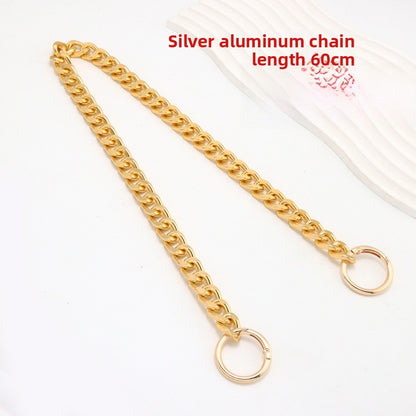 Solid Color Metal Bag Strap With Sweet Style For Elegant And Chic Accessories