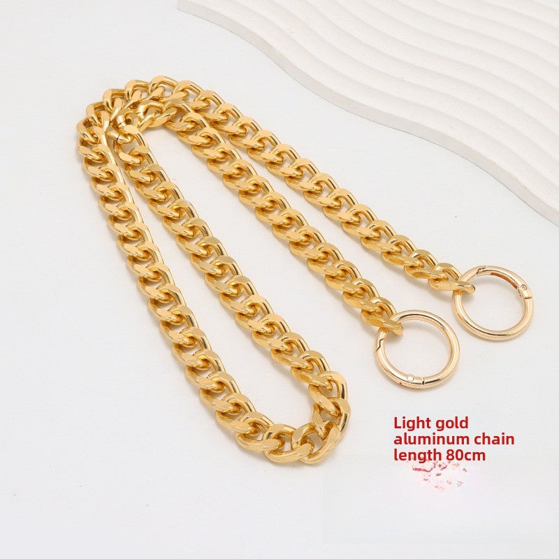 Solid Color Metal Bag Strap With Sweet Style For Elegant And Chic Accessories