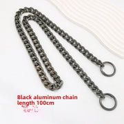 Gunmetal Aluminum Chain, 100cm Total Length
