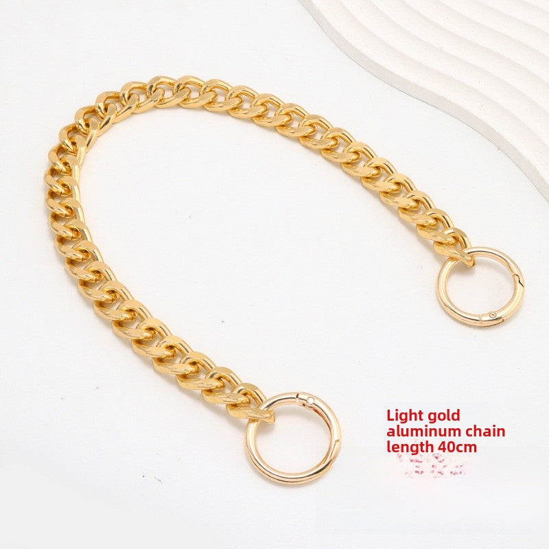 Solid Color Metal Bag Strap With Sweet Style For Elegant And Chic Accessories