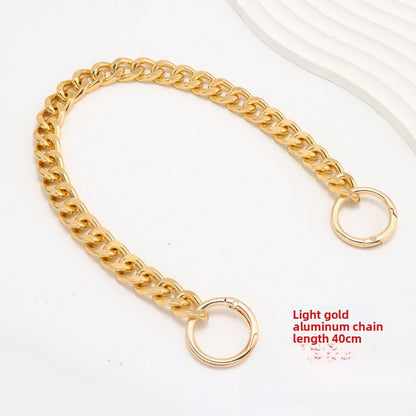 Solid Color Metal Bag Strap With Sweet Style For Elegant And Chic Accessories