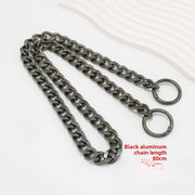 Gunmetal Aluminum Chain, 80cm Total Length
