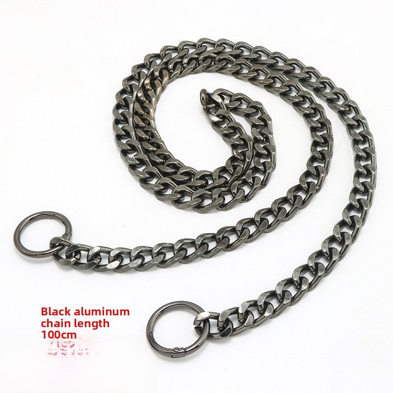 Solid Color Metal Bag Strap With Sweet Style For Elegant And Chic Accessories