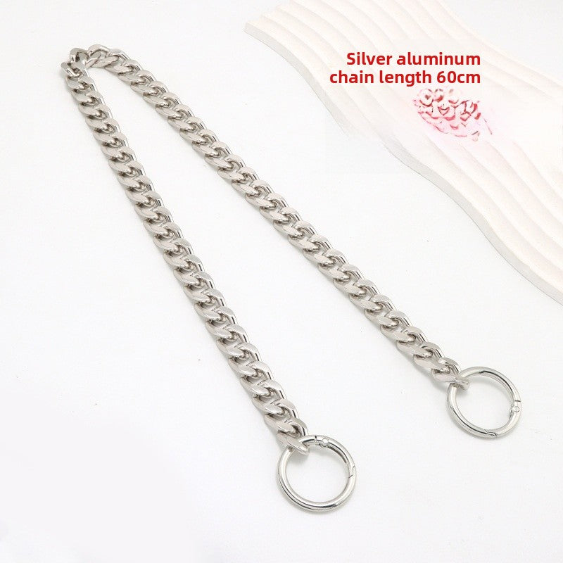 Solid Color Metal Bag Strap With Sweet Style For Elegant And Chic Accessories