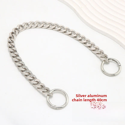 Solid Color Metal Bag Strap With Sweet Style For Elegant And Chic Accessories