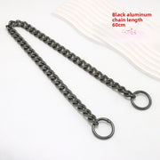 Gunmetal Aluminum Chain, 60cm Total Length