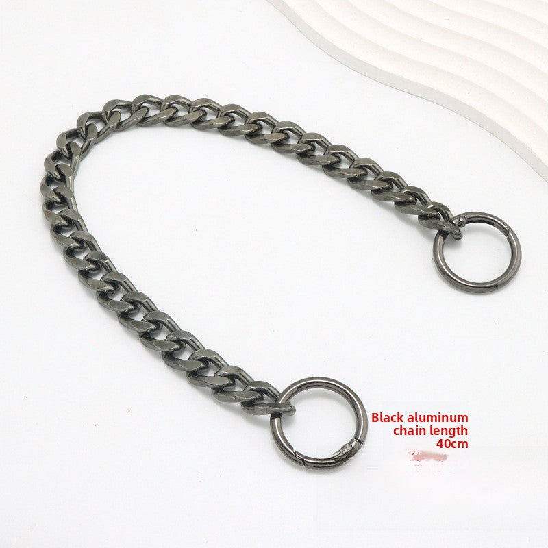 Solid Color Metal Bag Strap With Sweet Style For Elegant And Chic Accessories