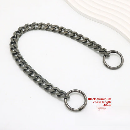 Solid Color Metal Bag Strap With Sweet Style For Elegant And Chic Accessories