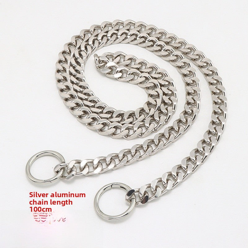 Solid Color Metal Bag Strap With Sweet Style For Elegant And Chic Accessories
