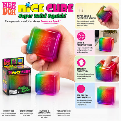 Rainbow Squishy Toy Slow Rebound Soft Stress Relief Sensory Toy For Kids And Adults
