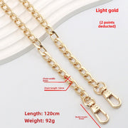 Plate Buckle 120CM Light Gold