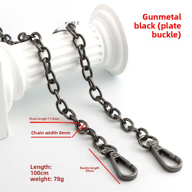 Solid Color Bag Strap In Zinc Alloy Featuring Streetwear Style For Durable And Trendy Accessories