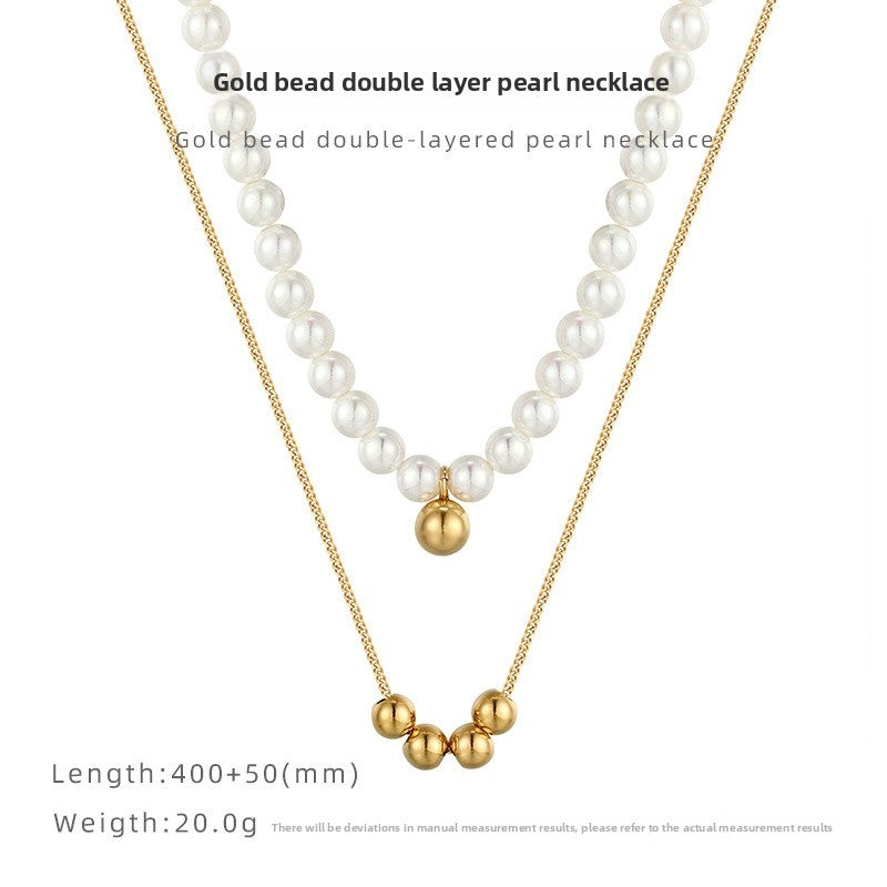 Handmade Freshwater Pearl Necklace For Women Featuring 5-6mm Simple Style Pearls
