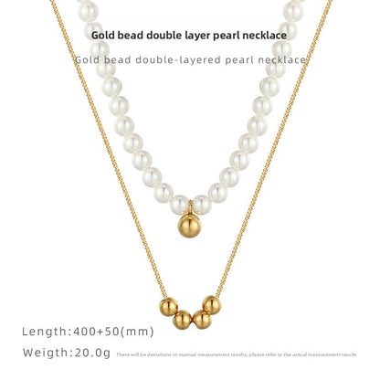 Handmade Freshwater Pearl Necklace For Women Featuring 5-6mm Simple Style Pearls