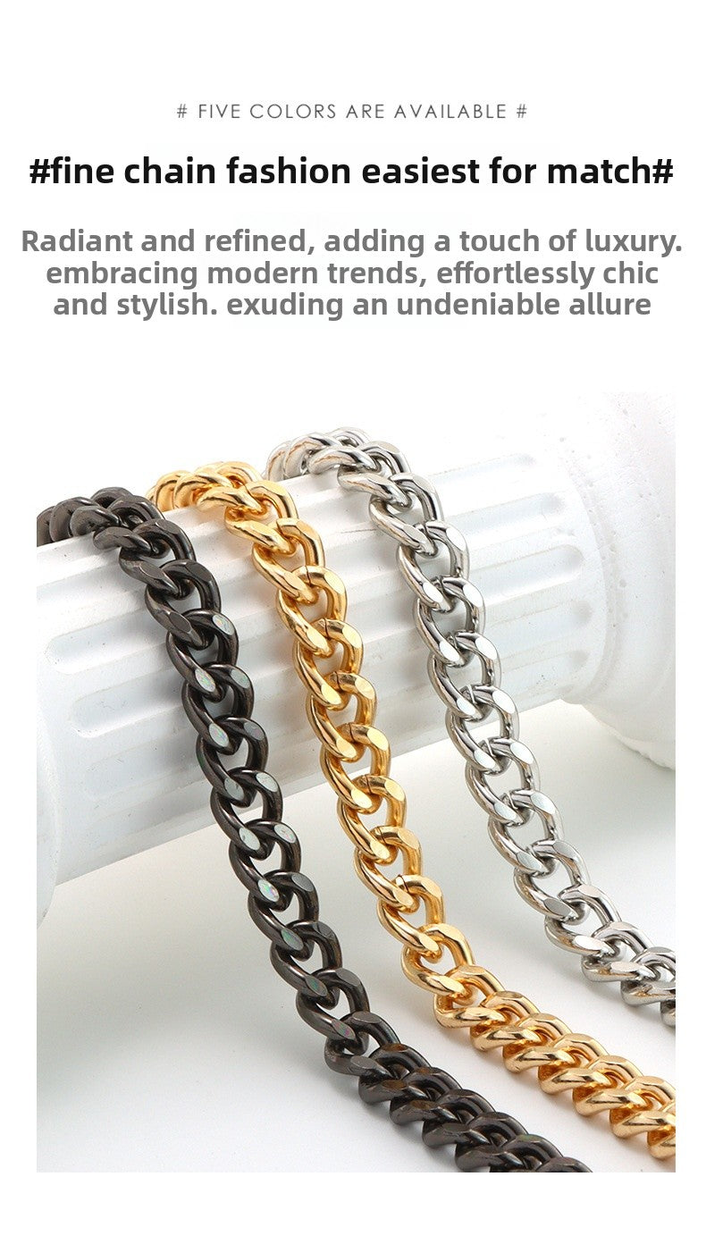 Solid Color Bag Strap In Zinc Alloy Featuring Streetwear Style For Durable And Trendy Accessories