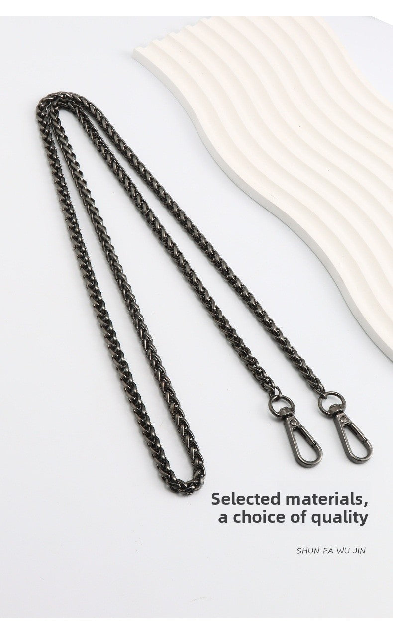 Solid Color Bag Strap In Zinc Alloy Featuring Streetwear Style For Durable And Trendy Accessories