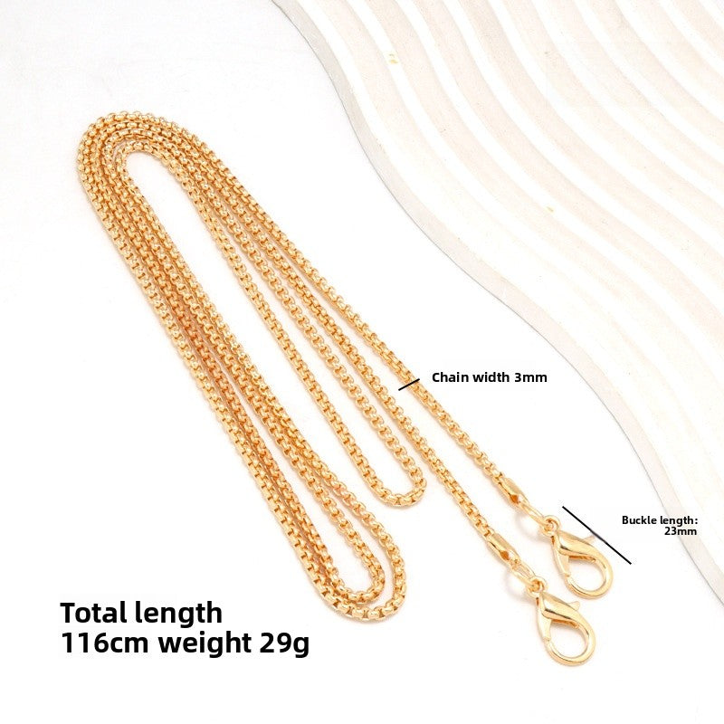 Solid Color Bag Strap In Zinc Alloy Featuring Streetwear Style For Durable And Trendy Accessories