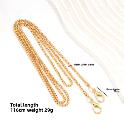 Solid Color Bag Strap In Zinc Alloy Featuring Streetwear Style For Durable And Trendy Accessories