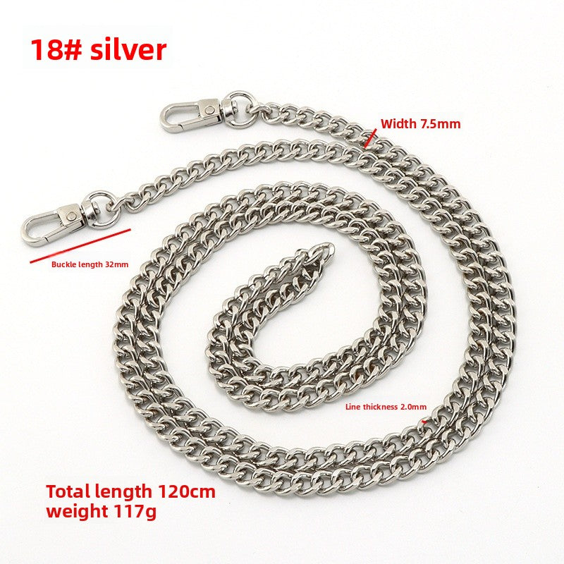 Solid Color Bag Strap In Zinc Alloy Featuring Streetwear Style For Durable And Trendy Accessories