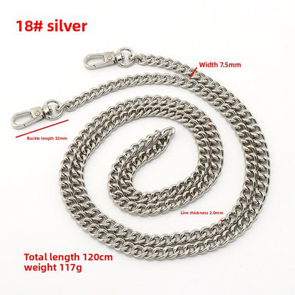 Solid Color Bag Strap In Zinc Alloy Featuring Streetwear Style For Durable And Trendy Accessories