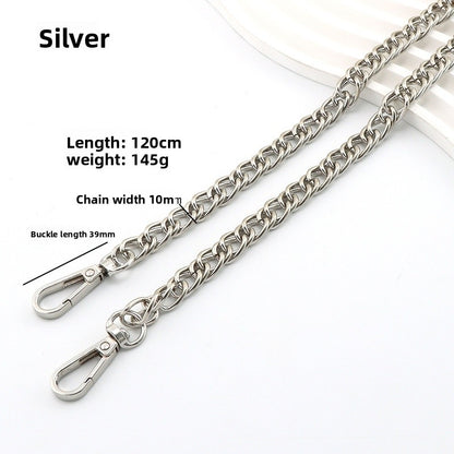 Solid Color Bag Strap In Zinc Alloy Featuring Streetwear Style For Durable And Trendy Accessories